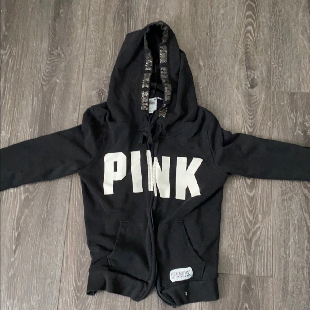 PINK black hoodie!